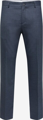 Coupe slim Pantalon à plis 'Logan' SELECTED HOMME en bleu : devant