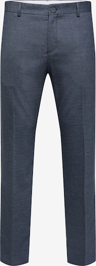 SELECTED HOMME Trousers with creases 'LOGAN' in Night blue / Light grey, Item view