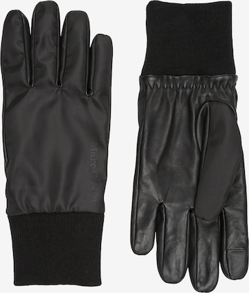 Marc O'Polo Full Finger Gloves in Black: front