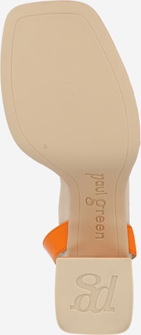Sandale cu baretă de la Paul Green pe portocaliu