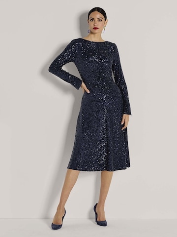 Robe de cocktail MADELEINE en bleu