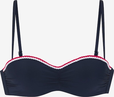 Bikinio viršutinė dalis iš s.Oliver, spalva – tamsiai mėlyna jūros spalva / raudona / balta, Prekių apžvalga
