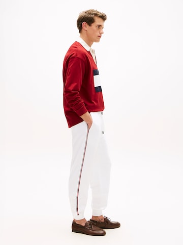 TOMMY HILFIGER Tapered Trousers in White