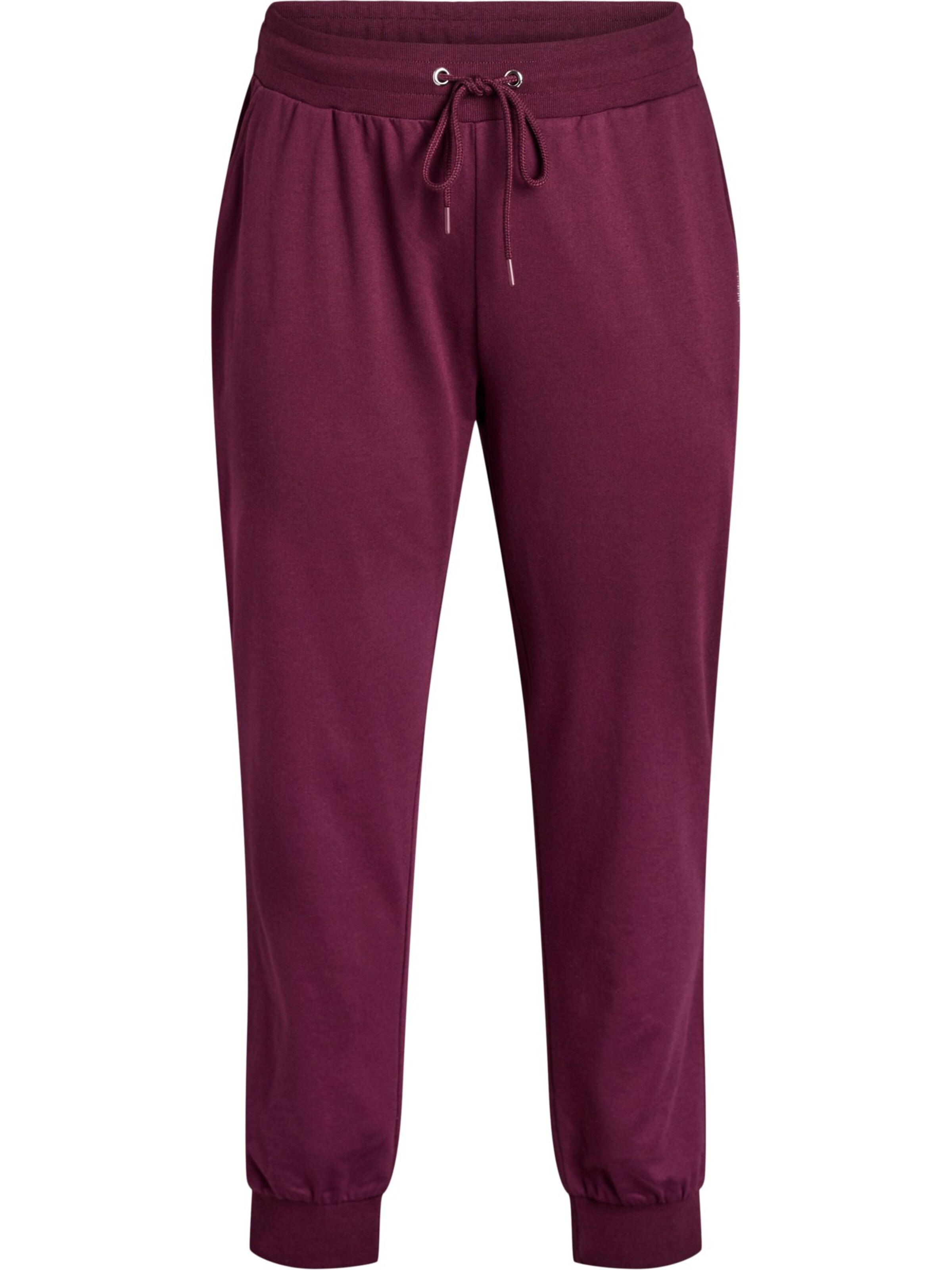 Active by Zizzi regular Bukser 'ABASIC' i rød: forside