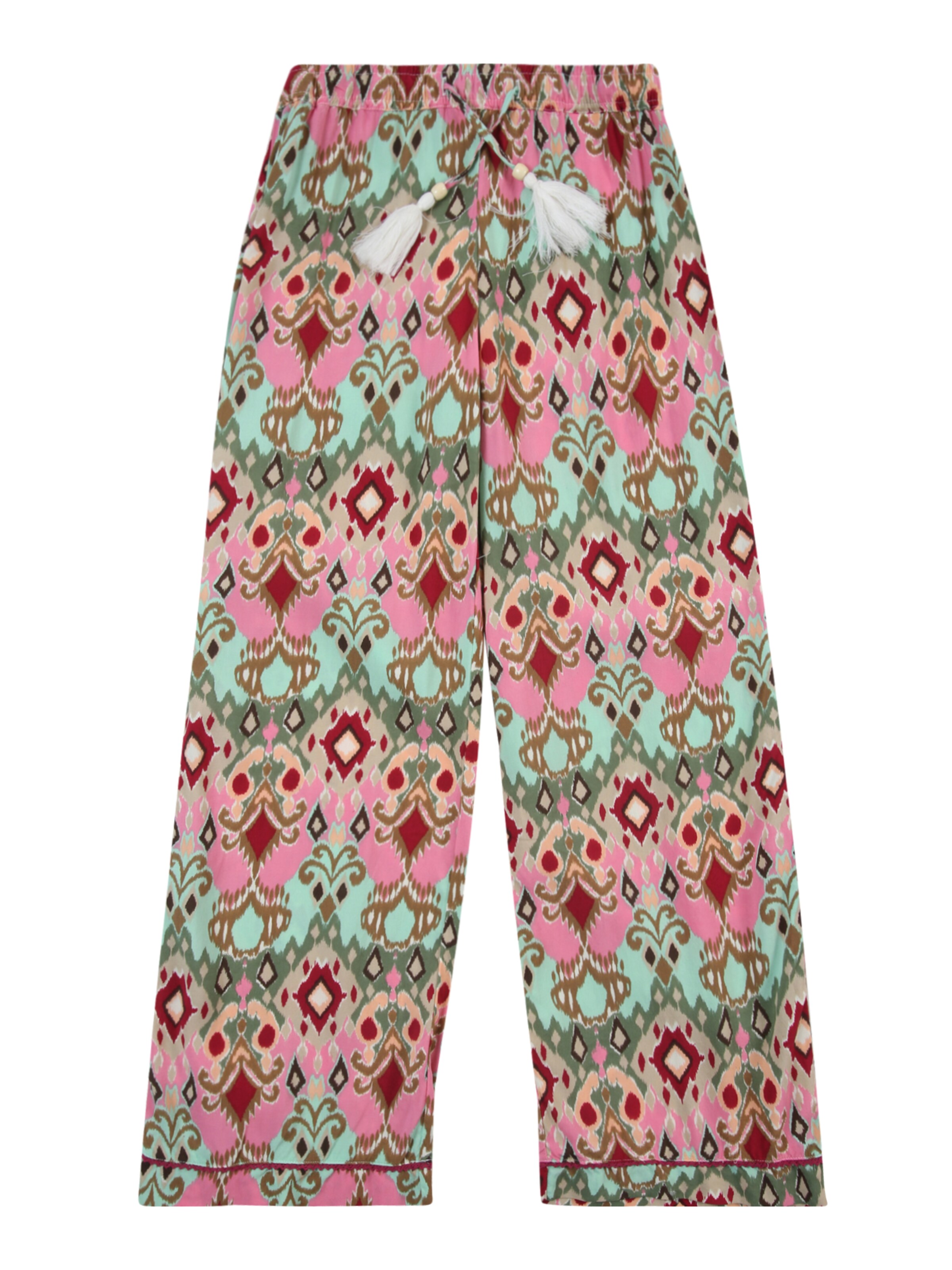 ONLY GIRLS - Pierna ancha Pantalón 'KOGGLOW' en beige: frente