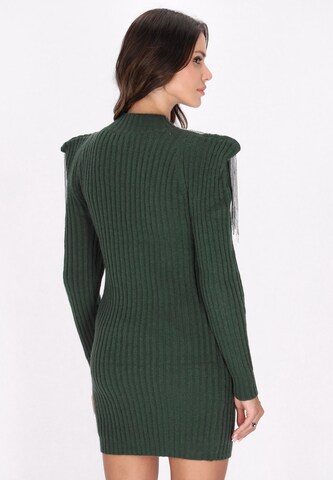 faina - Vestido de punto en verde