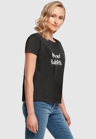 Merchcode Shirt 'Bad Habits' in Black