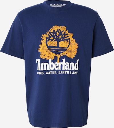 S dydžio Marškinėliai 'WWES' iš TIMBERLAND, spalva – tamsiai mėlyna jūros spalva / tamsiai oranžinė / balta, Prekių apžvalga