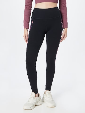 Effilé Pantalon de sport SKECHERS en noir : devant