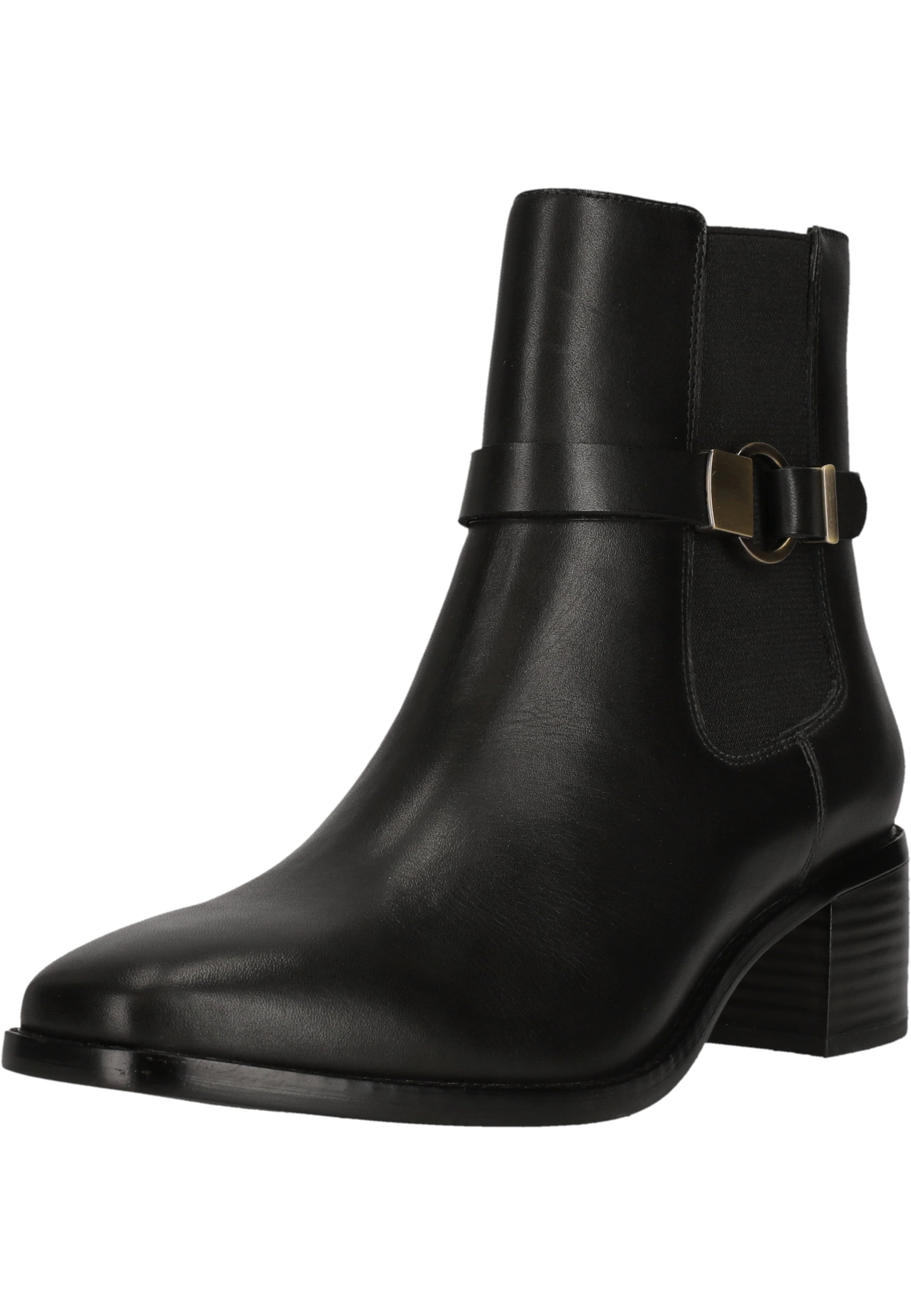 CLARKS Enkellaarsjes 'Wreen Buckle' in Zwart: voorkant