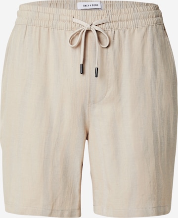 Pantaloni 'ONSTEL' di Only & Sons in grigio: frontale