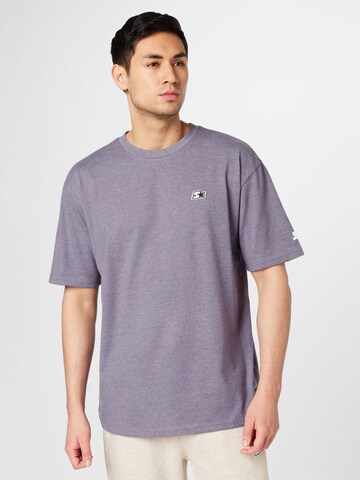 T-Shirt Starter Black Label en violet : devant