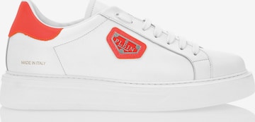 Philipp Plein - Zapatillas deportivas bajas 'Titan Plein' en blanco: frente
