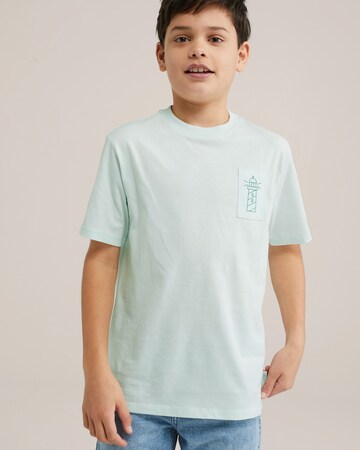 WE Fashion - Camiseta en verde: frente