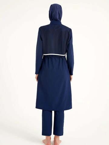 MARINA High neck Swimsuit Dress 'Modest Marina M2506-2' in Blue