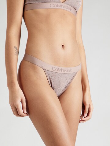 Calvin Klein Underwear Kalhotky – hnědá: přední strana