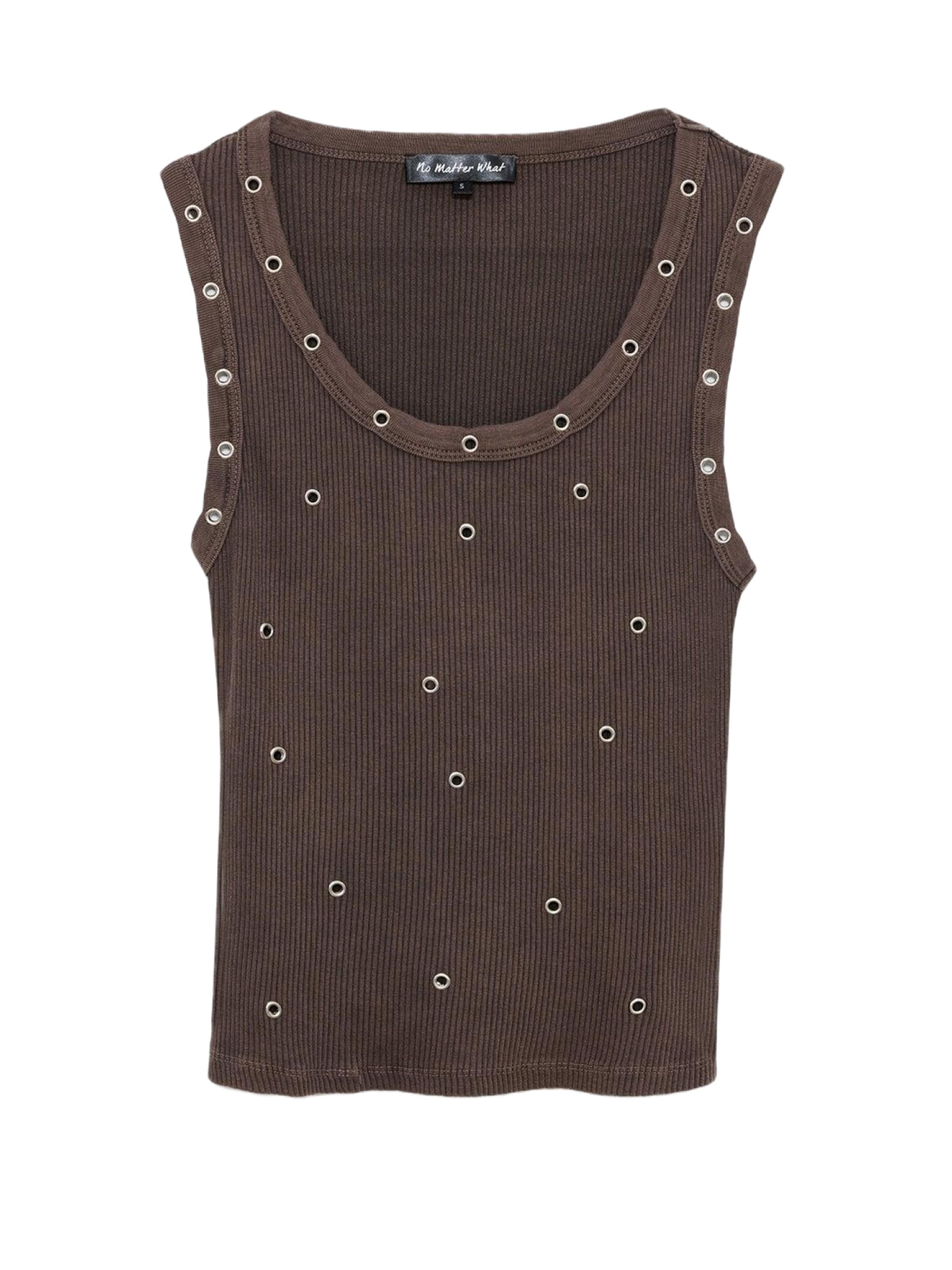 Haut No Matter What en marron : devant