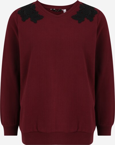 Dorothy Perkins Petite Sweatshirt in de kleur Bourgogne / Zwart, Productweergave