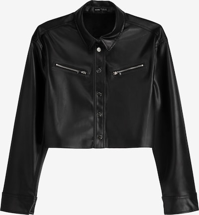 Bershka Veste mi-saison en noir, Vue avec produit