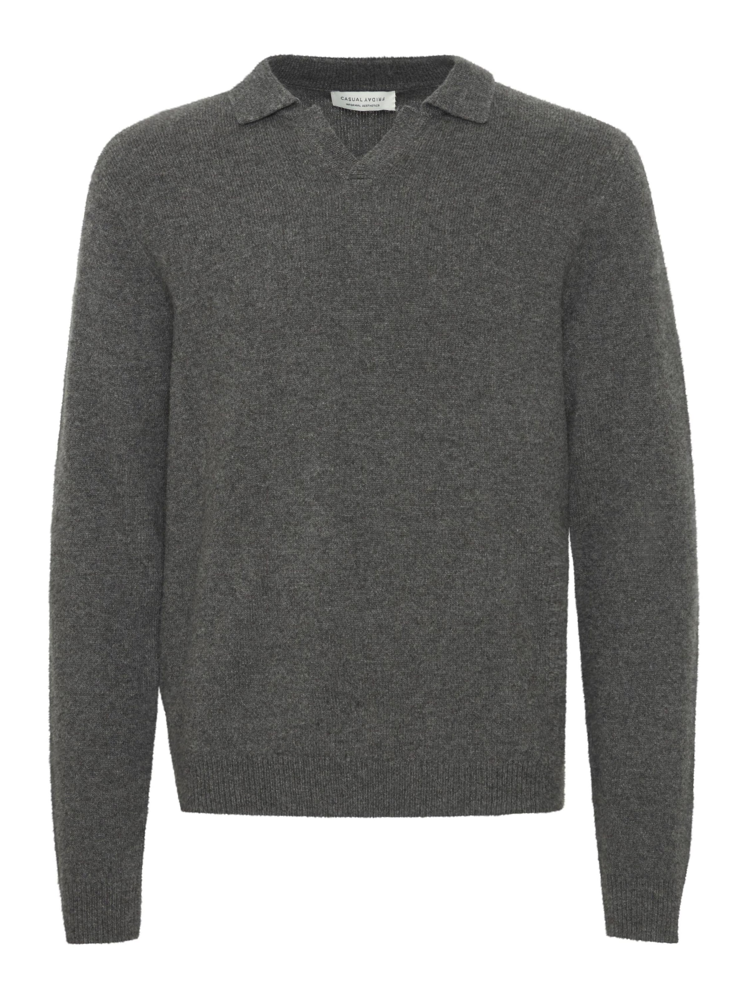 Casual Friday - Pullover 'CFKarl' em cinzento: frente