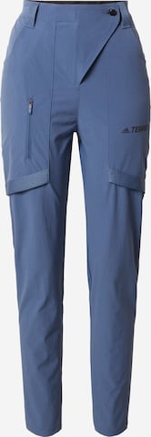 ADIDAS TERREX Outdoor Pants 'Zupahike' in Blue: front