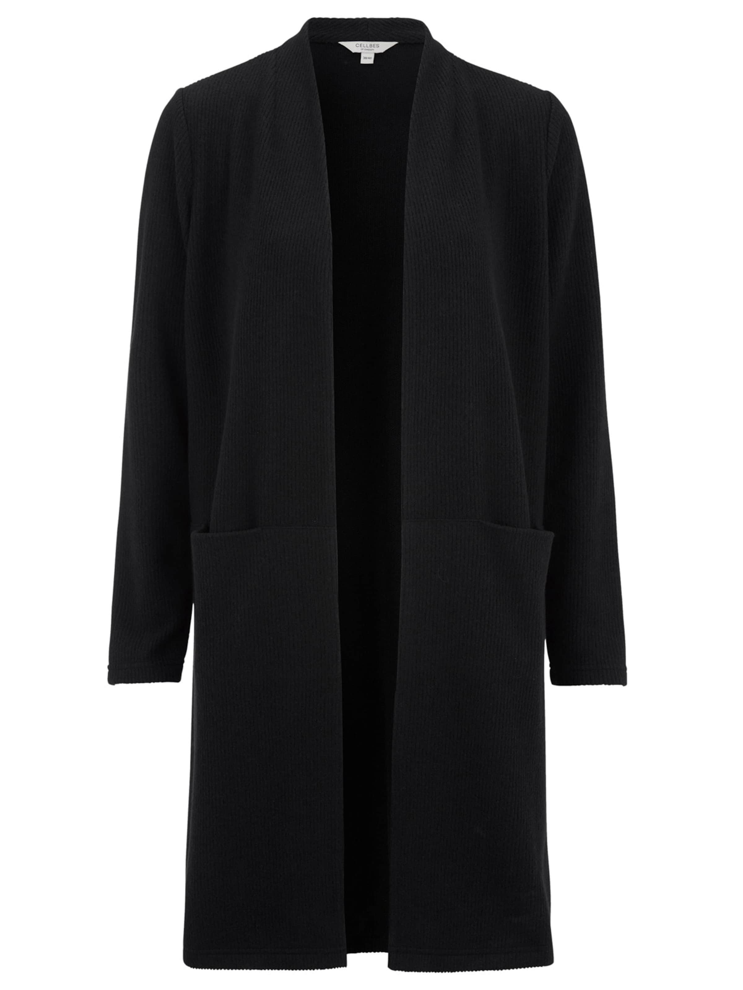 Cellbes of Sweden Strickjacke in Schwarz: Vorderseite