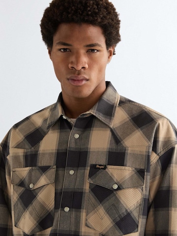 WRANGLER Comfort Fit Hemd 'Western'‌‌‌‌‌‌‌‌ in Beige