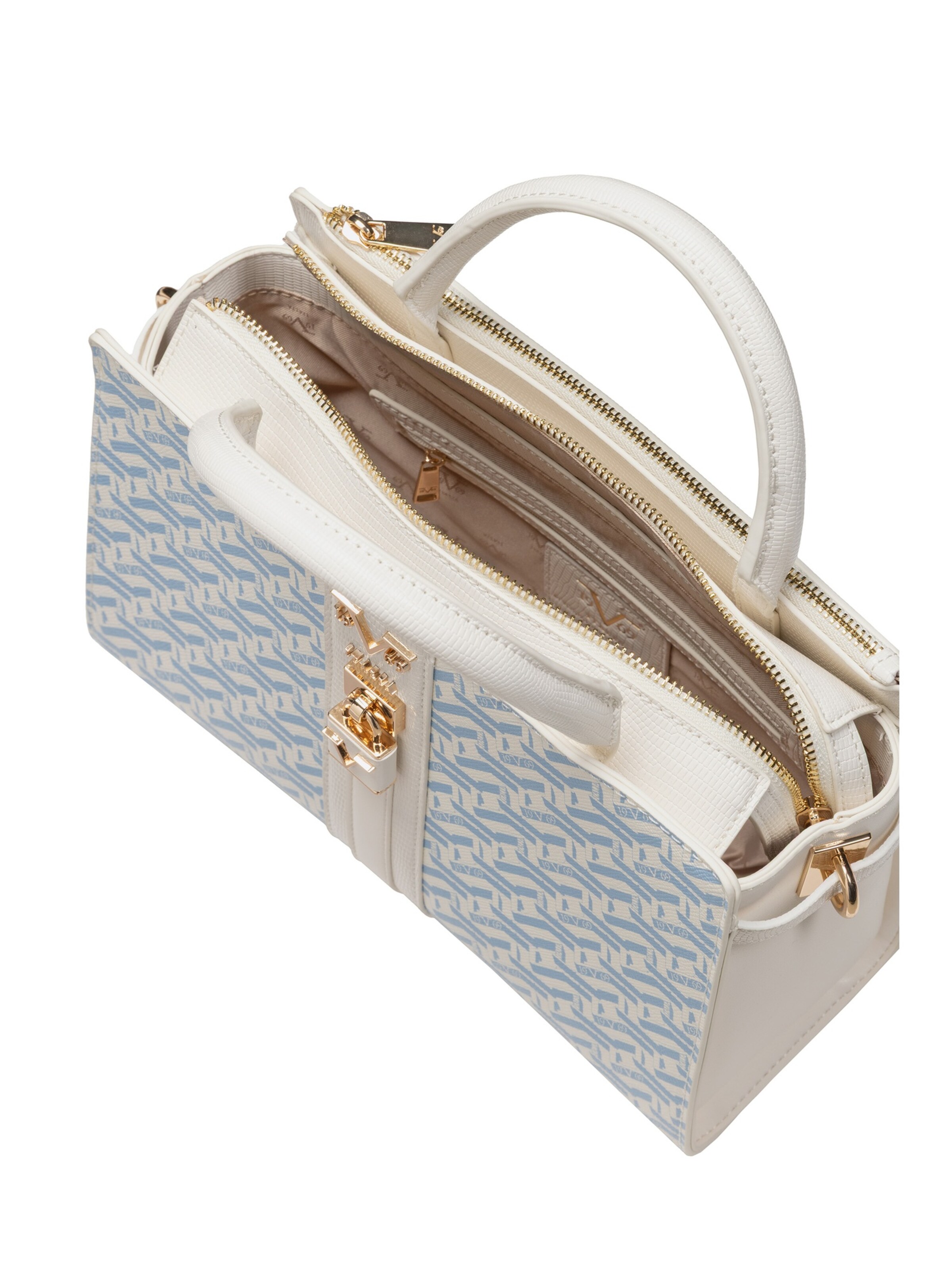 19V69 ITALIA Handtas 'Lisana AOP' in Beige