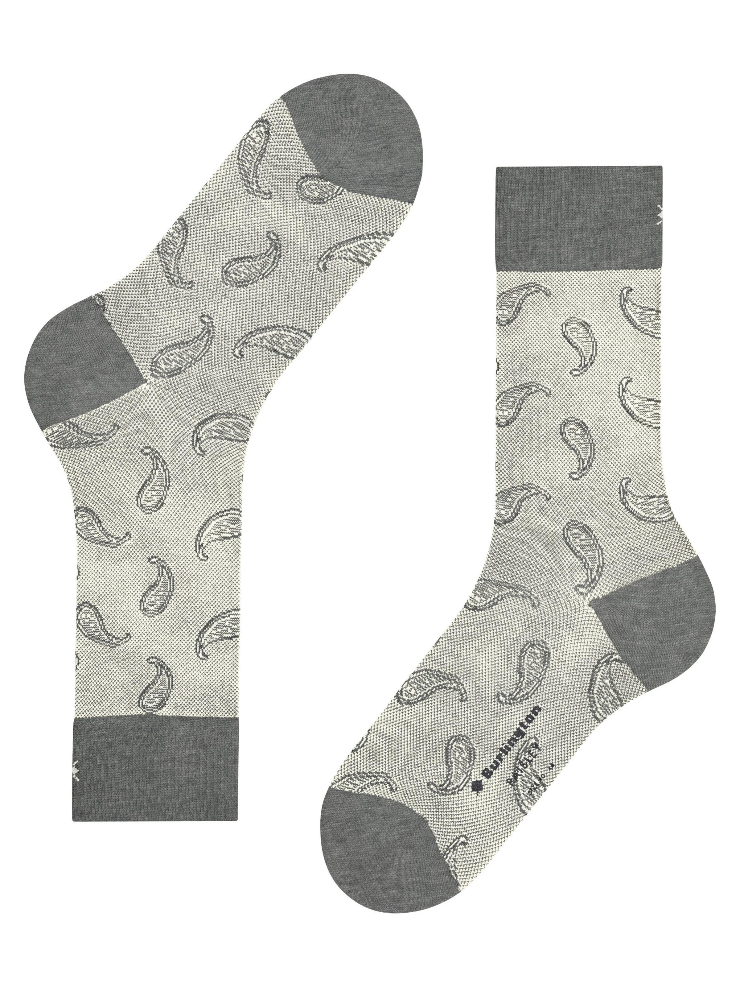 BURLINGTON Socken 'Paisley'‌‌‌‌ in Grau