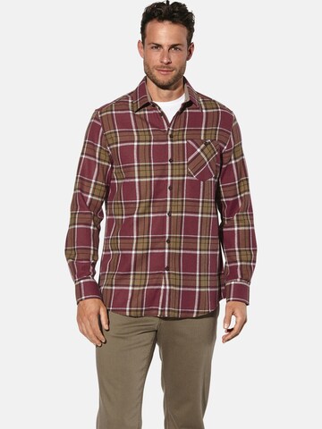 BABISTA Regular fit Button Up Shirt 'Saltinora' in Red: front