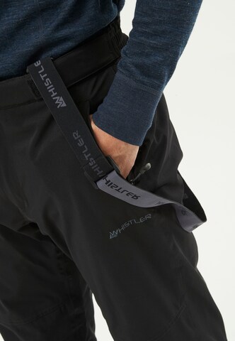 Whistler Regular Workout Pants 'GIPPSLANG' in Black