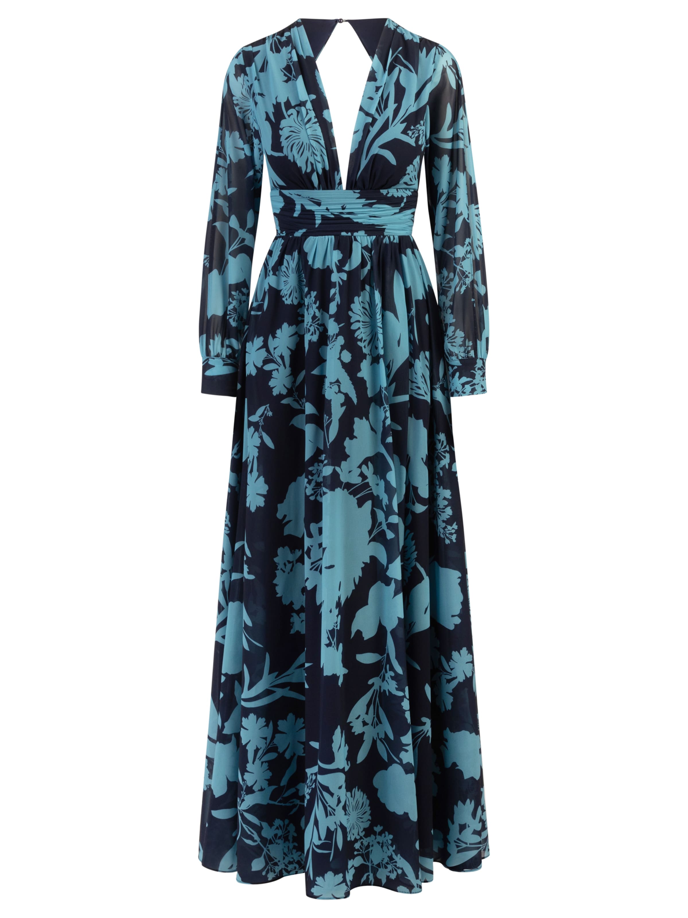 Kraimod - Vestido de noche en azul: frente