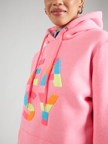 Zwillingsherz Sweatshirt 'EASY' in Pink