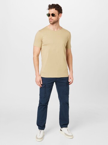 Lindbergh Koszulka 'Garment' w kolorze beżowy