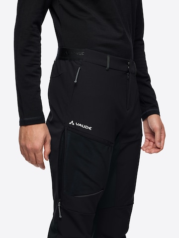 VAUDE Regular Outdoorbroek 'Larice' in Zwart