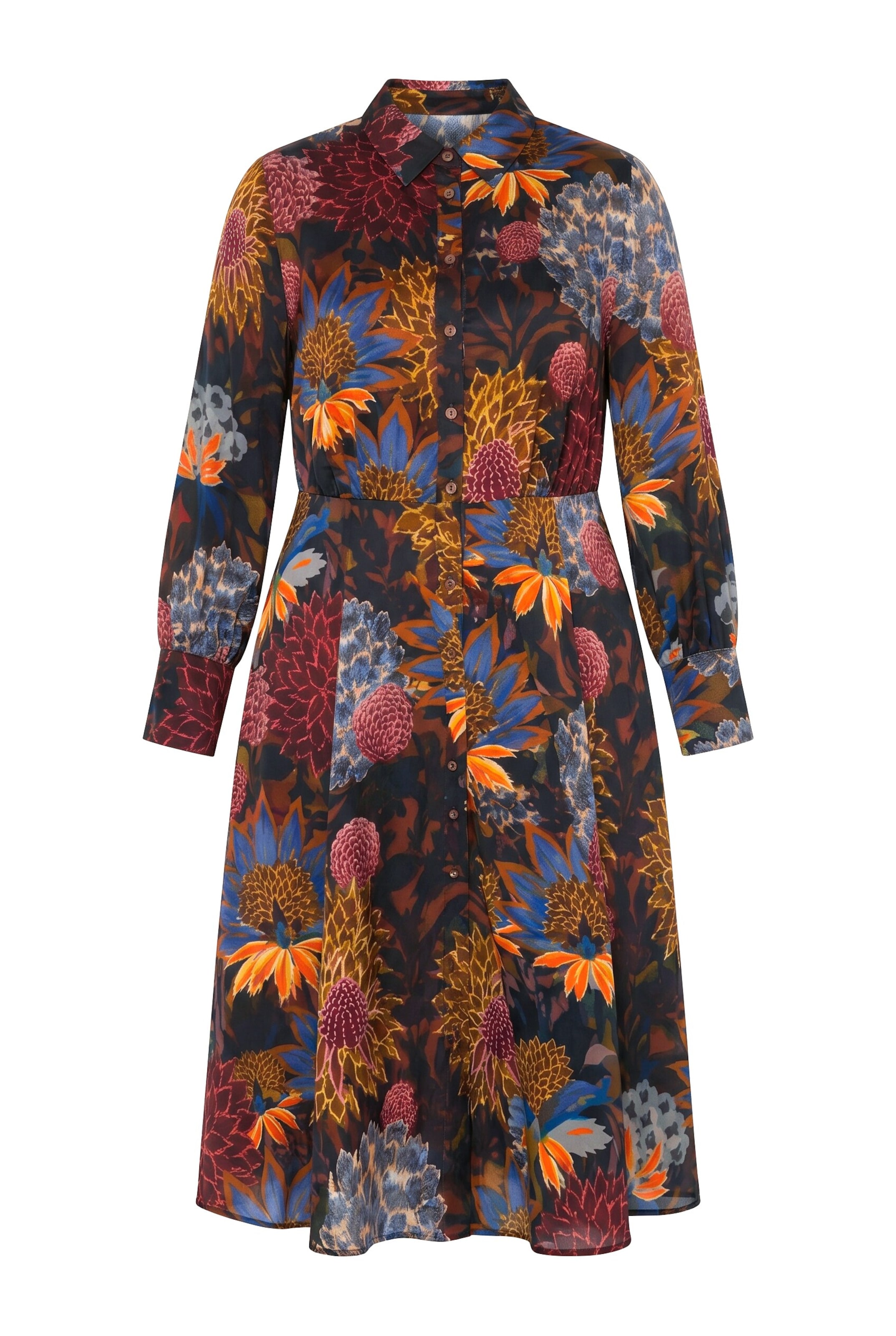 Ulla Popken Kleid in Braun: Vorderseite