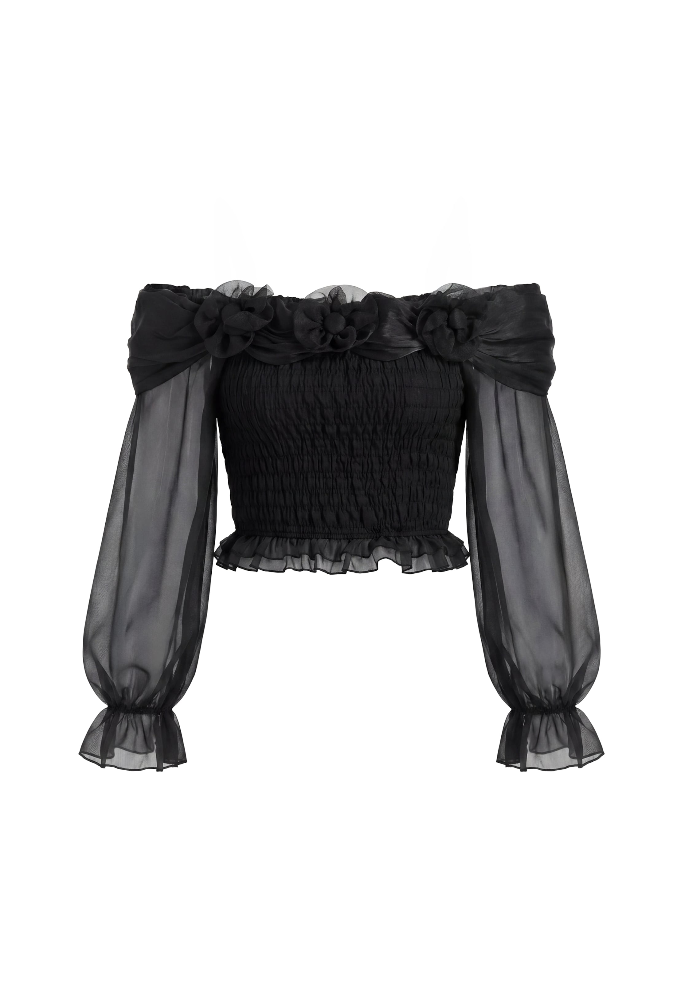 faina - Blusa en negro: frente