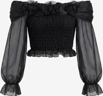 faina - Blusa en negro: frente
