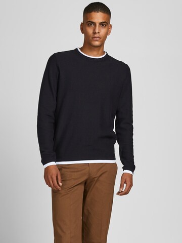 JACK & JONES Sweater in Black: front