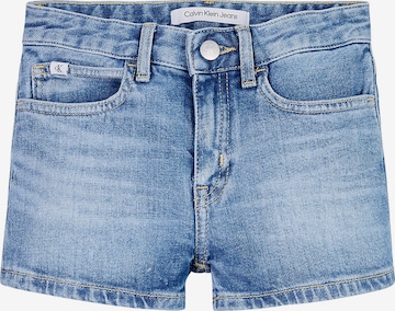 Calvin Klein Jeans Slimfit Jeans in Blauw: voorkant