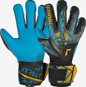 REUSCH Sporthandschoenen 'Attrakt Aqua Finger Support' in Blauw: voorkant