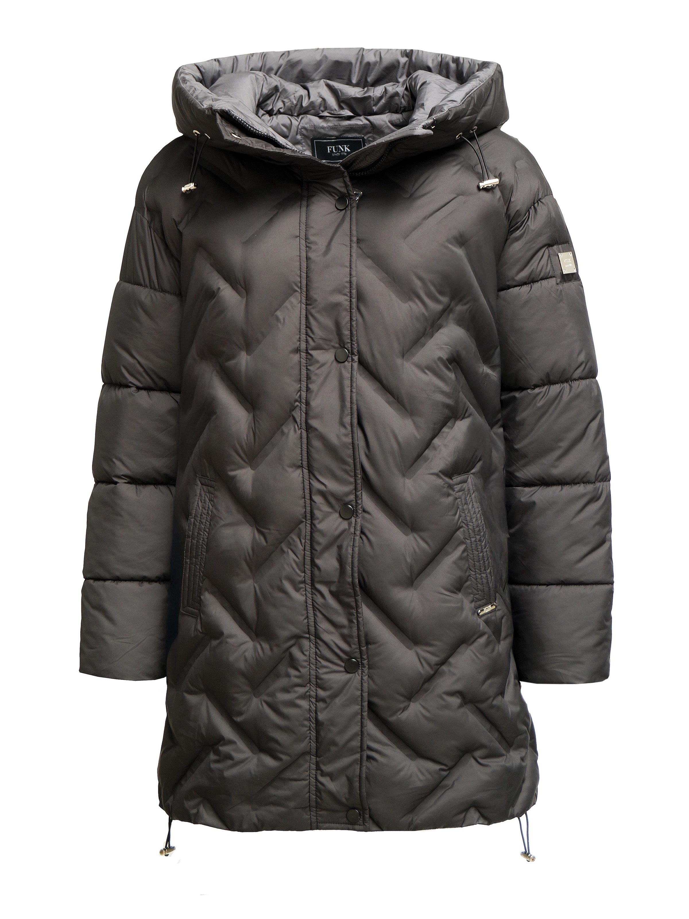 Funk since 1776 Winter Jacket in Black: front