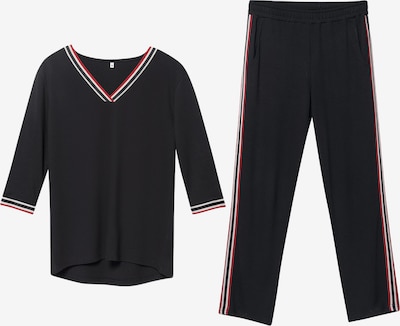 Erdem Trainingsanzug in rot / schwarz / weiß, Produktansicht