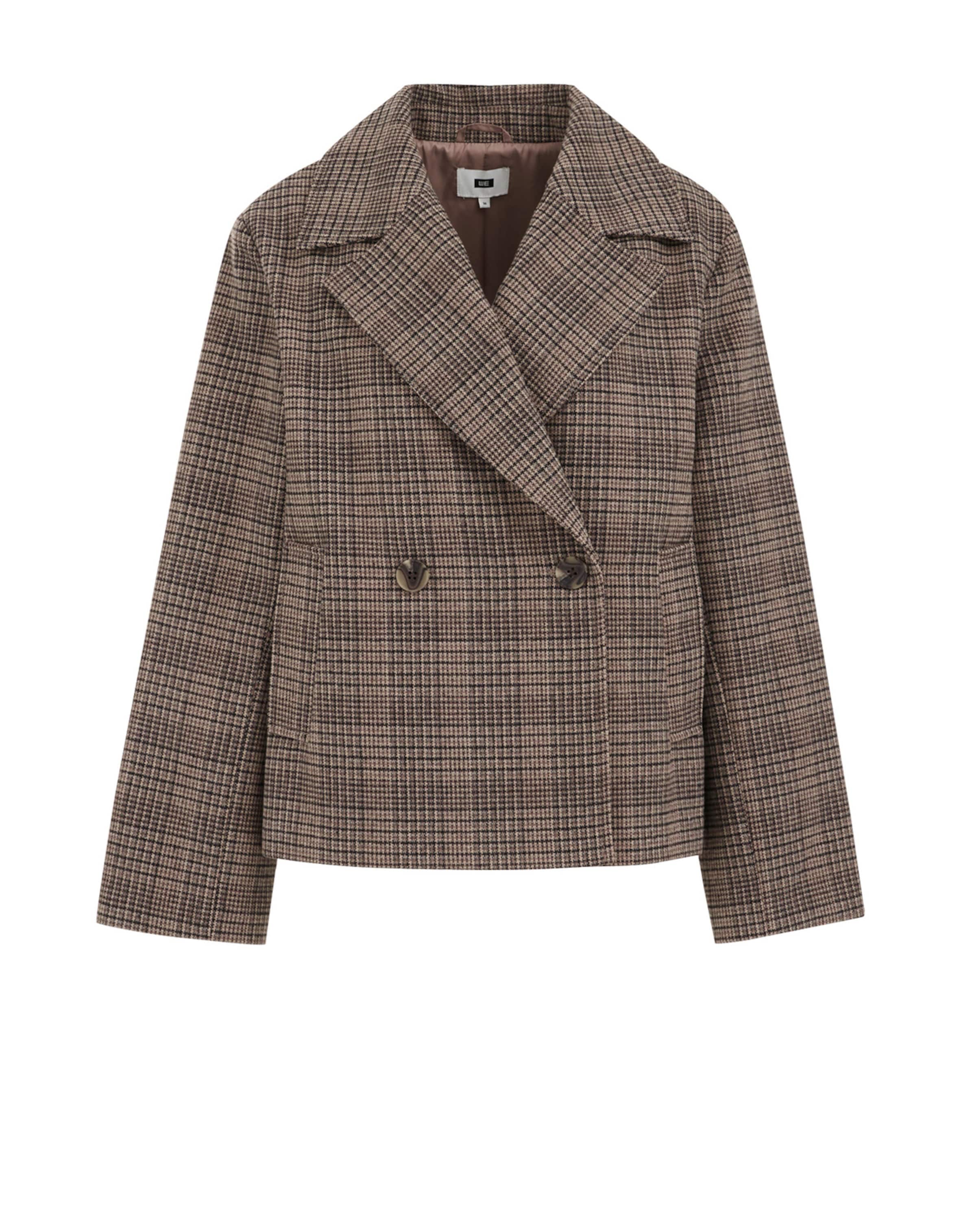 Veste mi-saison WE Fashion en marron : devant