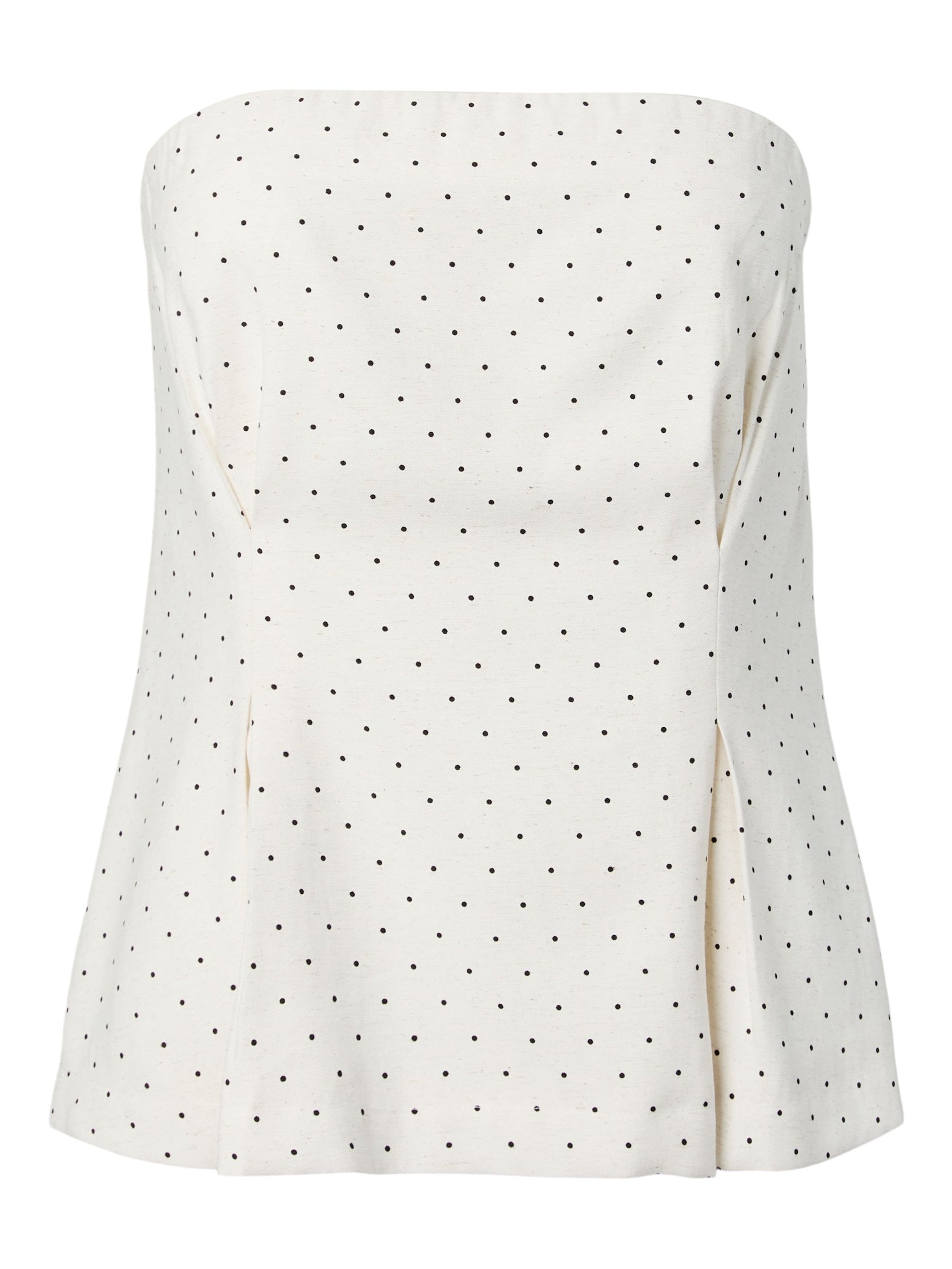 YAS - Top en blanco: frente