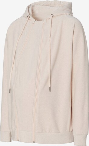 Noppies Zip-Up Hoodie 'Romee' in Beige: front