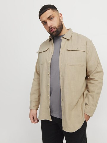 Veste mi-saison Jack & Jones Plus en beige