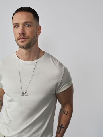 Coupe regular T-Shirt 'Piet' DAN FOX APPAREL en blanc