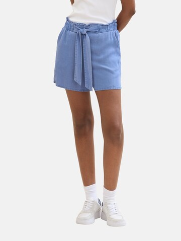 TOM TAILOR DENIM Regular Shorts in Blau: predná strana