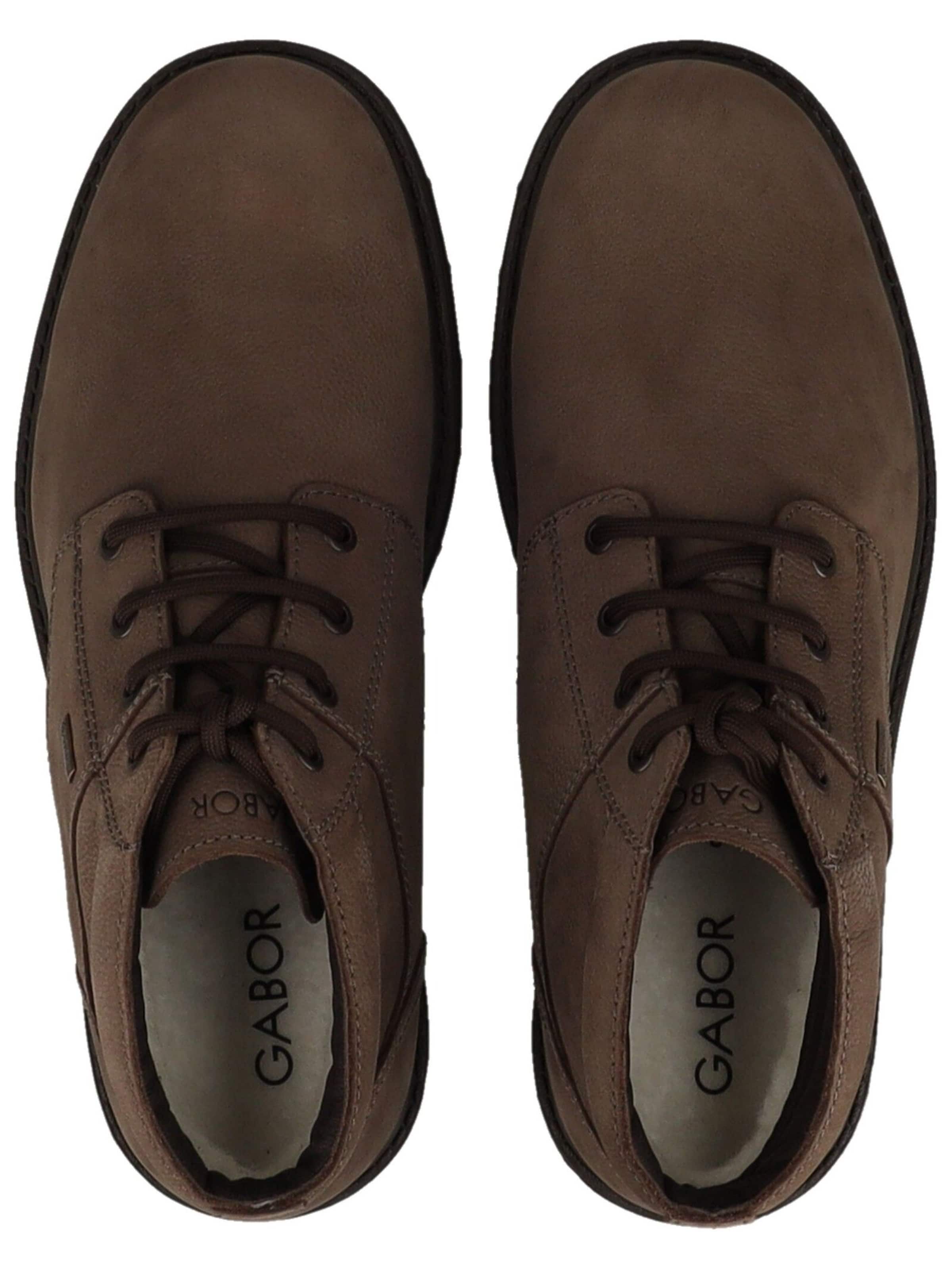 GABOR Lace-up boots in Brown: top